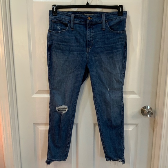 Madewell Curvy High Rise Skinny Jeans Size 33P - Picture 1 of 11